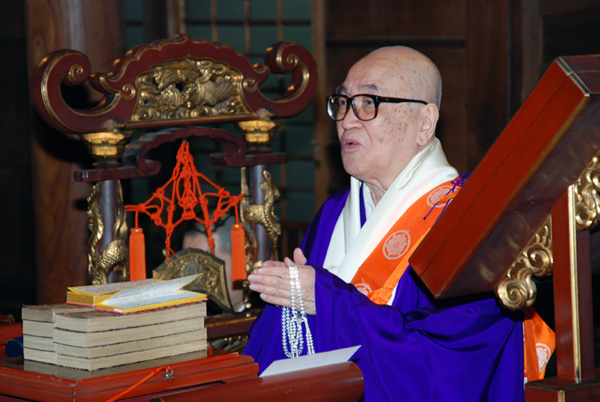 池上本門寺の貫首様